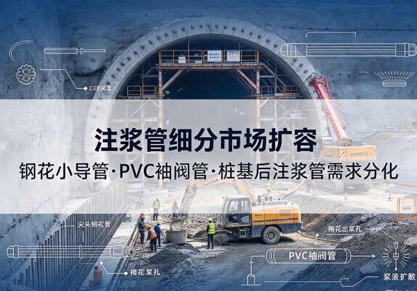 新邵注浆管细分市场扩容，隧道钢花小导管、PVC 袖阀管、桩基后注浆管需求分化